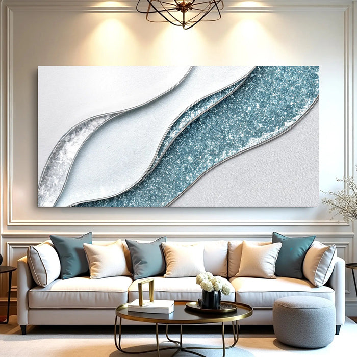 Lighter Waves Wall Art by Tailored Canvases