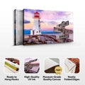 Lighthouse Family Names Sign by Tailored Canvases