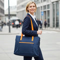 Lightweight 15″ Laptop Tote Bag for Women – Organized Work & Travel Tote by MiamiLeathers.com