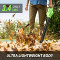 Lightweight Electric Cordless Leaf Blower for Lawn Care With 2 Batteries & Charger by DailySale