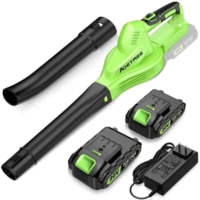 Lightweight Electric Cordless Leaf Blower for Lawn Care With 2 Batteries & Charger by DailySale