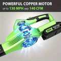Lightweight Electric Cordless Leaf Blower for Lawn Care With 2 Batteries & Charger by DailySale