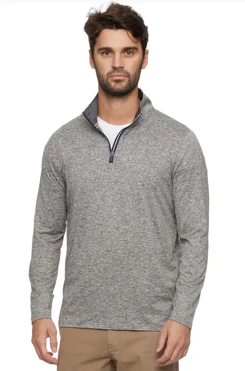 Lightweight Performance 1/4 Zip - Grey Heather by Boutique 23