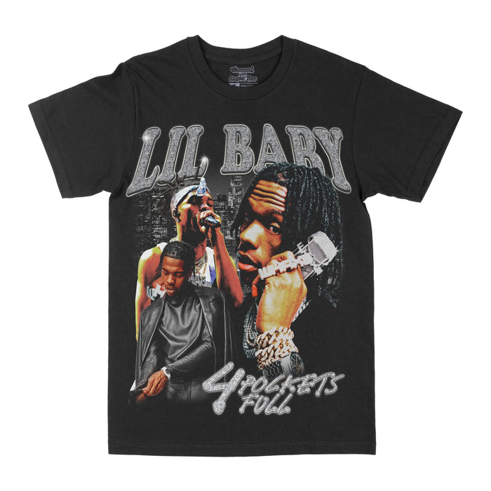 Lil Baby "4 Pockets Full" Graphic Tee by Obsessed with graphic tees