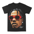 Lil Baby "Big Face Red Shades" Graphic Tee by Obsessed with graphic tees
