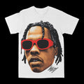 Lil Baby "Big Face Red Shades" Graphic Tee by Obsessed with graphic tees
