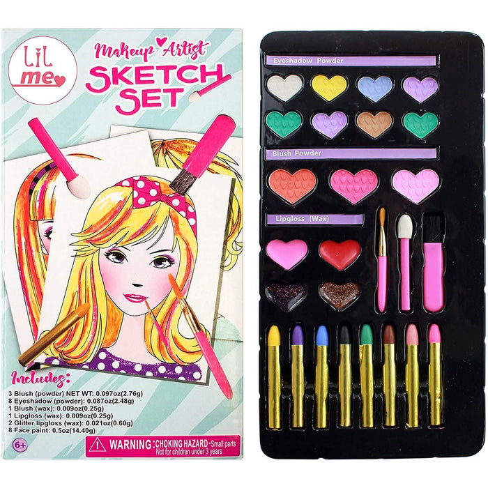 Lil Me Makeup Artist Sketch Set with 10 Design Sketch Sheets by DailySale