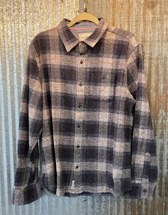 Linden LS Herringbone Flannel Shirt by Boutique 23