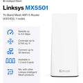 Linksys Atlas Pro 6 WiFi Router - AX5400 WiFi 6 Router - Dual-Band Mesh WiFi System (Refurbished) by DailySale