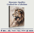 Lion And Girl Faith Wall Art by Tailored Canvases