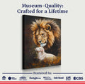Lion And Sheep Faith Wall Art by Tailored Canvases