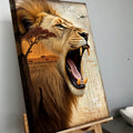 Lion Double Exposure Wall Art by Tailored Canvases