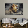 Lion Yawn Painting Canvas Wall Art by Tailored Canvases