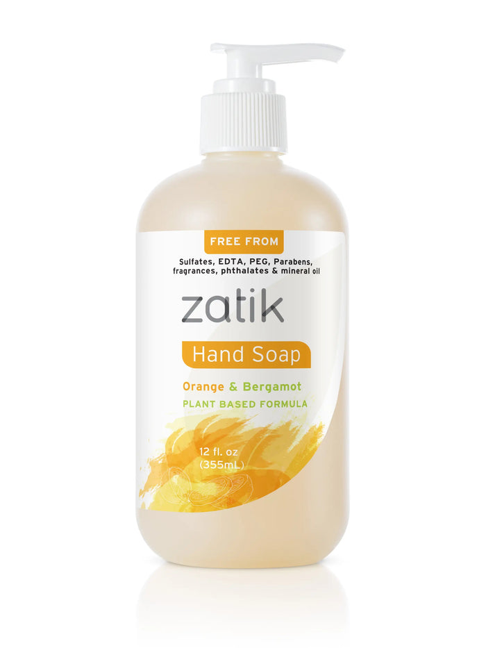 Liquid Hand Soap - Orange & Bergamot by Zatik Naturals