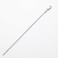 Sterling Silver Rhodium Plated Octagonal Snake Chain 0.9mm by Avera Group