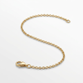 14k Yellow Gold Round Cable Link Chain 0.7mm by Avera Group