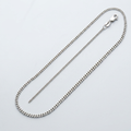 10k White Gold Gourmette Chain 1.5mm by Avera Group