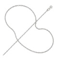 14k White Gold Singapore Chain 1.0mm by Avera Group