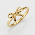 14k Yellow Gold Bow Ring by Avera Group