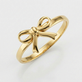 14k Yellow Gold Bow Ring by Avera Group