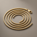 14k Yellow Gold Ice Chain 1.3mm by Avera Group