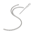 2.3mm 10k White Gold Rolo Chain by Avera Group