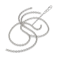 2.3mm 10k White Gold Rolo Chain by Avera Group