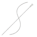 10k White Gold Singapore Chain 1.5mm by Avera Group