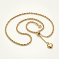 10k Yellow Gold Adjustable Rope Chain 1.0mm by Avera Group