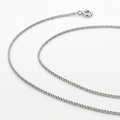 14k White Gold Classic Box Chain 0.45 mm by Avera Group