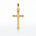 14k Yellow Gold Cross Pendant with Rounded Ends by Avera Group
