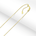 10k Yellow Gold Adjustable Box Chain 0.85mm by Avera Group