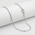 10k White Gold Singapore Chain 1.0mm by Avera Group