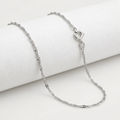 10k White Gold Singapore Chain 1.0mm by Avera Group