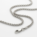 14k White Gold Round Box Chain 1.35 mm by Avera Group