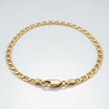 10k Yellow Gold Mariner Link Anklet 1.7mm by Avera Group