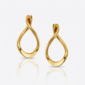 14k Yellow Gold Polished Tear Drop Earrings by Avera Group