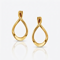 14k Yellow Gold Polished Tear Drop Earrings by Avera Group