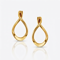 14k Yellow Gold Polished Tear Drop Earrings by Avera Group