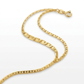 10k Yellow Gold Mariner Link Anklet 1.2mm by Avera Group