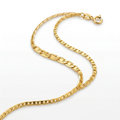 10k Yellow Gold Mariner Link Anklet 1.2mm by Avera Group