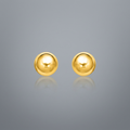 14k Yellow Gold Ball Style Stud Earrings (4.0 mm) by Avera Group