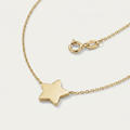14k Yellow Gold Necklace with Five Pointed Star by Avera Group