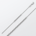 Double Extendable Cable Chain in 14k White Gold (1.0mm) by Avera Group