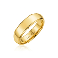 14k Yellow Gold 6mm Comfort Fit Wedding Band by Avera Group