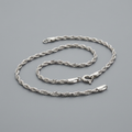 10k White Gold Singapore Bracelet 1.5mm by Avera Group