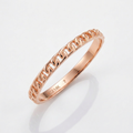14k Rose Gold Ring with Bead Texture by Avera Group