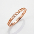 14k Rose Gold Ring with Bead Texture by Avera Group