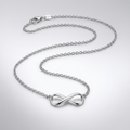 Sterling Silver Infinity Symbol Necklace by Avera Group