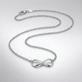 Sterling Silver Infinity Symbol Necklace by Avera Group